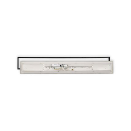 Brilagi - Plafonnier LED dimmable OUTLINE LED/90W/230V 3000-6000K 18x100 cm blanc/noir + télécommande