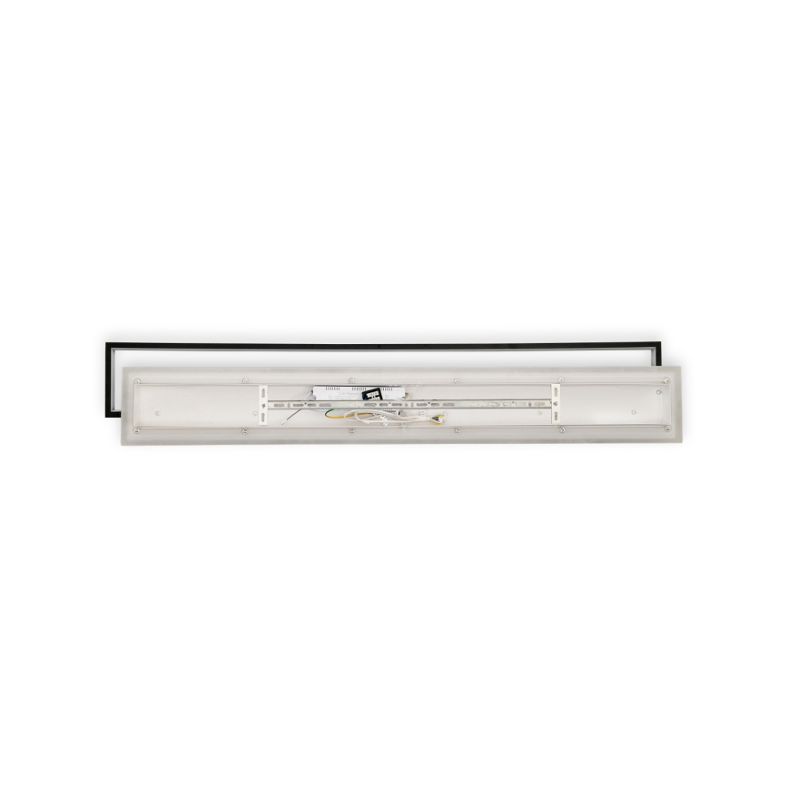 Brilagi - Plafonnier LED dimmable OUTLINE LED/90W/230V 3000-6000K 18x100 cm blanc/noir + télécommande