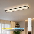 BRILAGI - Plafonnier LED dimmable OUTLINE LED/90W/230V 3000-6000K 18x100 cm blanc/noir + télécommande