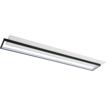 Brilagi - Plafonnier LED dimmable OUTLINE LED/90W/230V 3000-6000K 18x100 cm blanc/noir + télécommande