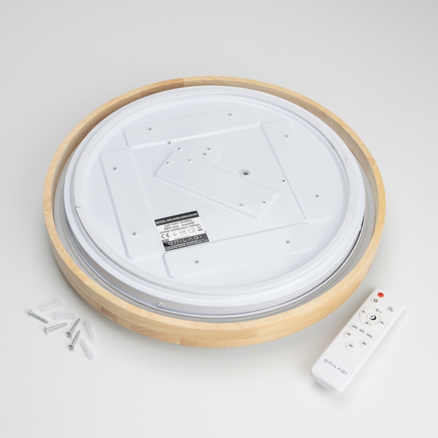 Brilagi - Plafonnier LED dimmable PINE LED/24W/230V Ø 42 cm 3000-6500K + télécommande