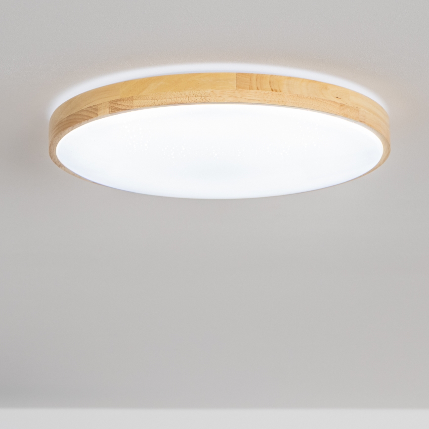 Brilagi - Plafonnier LED dimmable PINE LED/60W/230V Ø 52 cm 3000–6500 K + télécommande