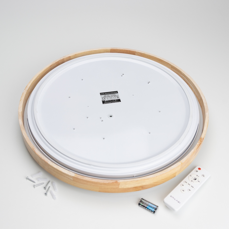 Brilagi - Plafonnier LED dimmable PINE LED/60W/230V Ø 52 cm 3000–6500 K + télécommande