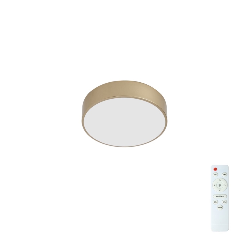 Brilagi - Plafonnier LED dimmable POOL LED/24W/230V 3000–6000 K Ø 20 cm doré + télécommande