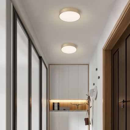 Brilagi - Plafonnier LED dimmable POOL LED/36W/230V 3000-6000K Ø 30 cm doré + télécommande