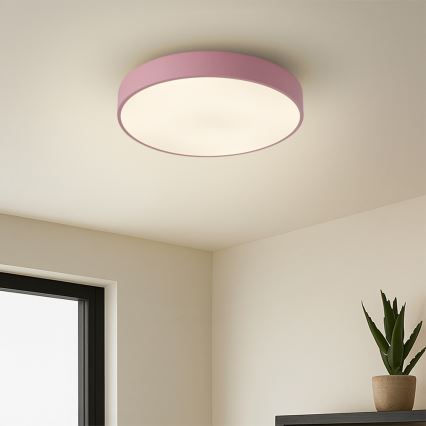 Brilagi - Plafonnier LED dimmable POOL LED/36W/230V 3000-6000K diam. 30 cm rose + télécommande