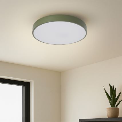 Brilagi - Plafonnier LED dimmable POOL LED/36W/230V 3000-6000K Ø 30 cm vert + télécommande