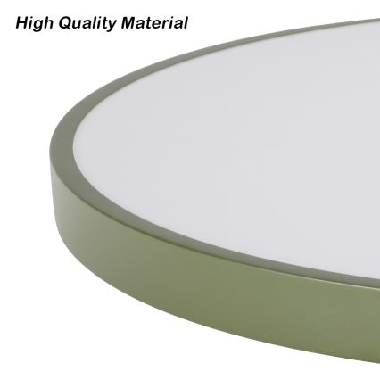 Brilagi - Plafonnier LED dimmable POOL LED/36W/230V 3000-6000K Ø 30 cm vert + télécommande