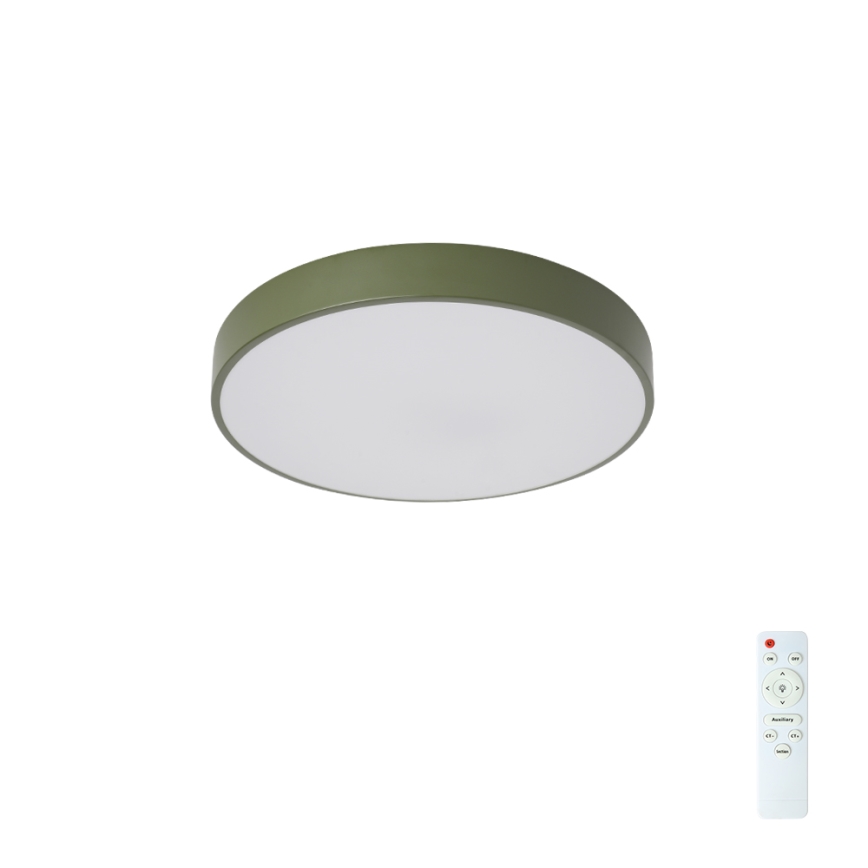 Brilagi - Plafonnier LED dimmable POOL LED/36W/230V 3000-6000K Ø 30 cm vert + télécommande