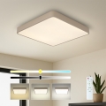 Brilagi - Plafonnier LED dimmable POOL LED/36W/230V 3000-6000K 40x40 cm beige + télécommande