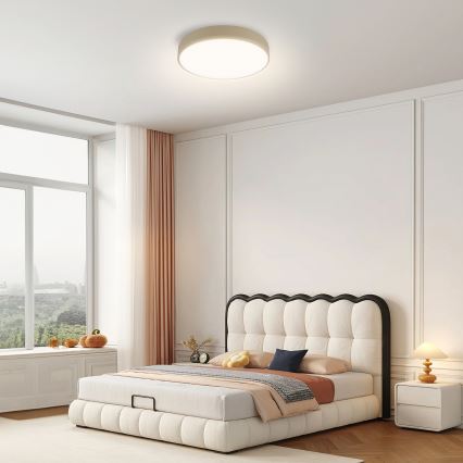 Brilagi - Plafonnier LED dimmable POOL LED/36W/230V 3000-6000K Ø 30 cm beige + télécommande