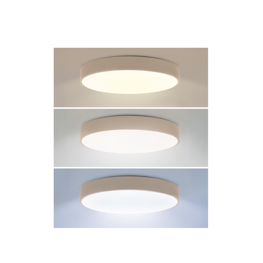 Brilagi - Plafonnier LED dimmable POOL LED/36W/230V 3000-6000K Ø 30 cm beige + télécommande