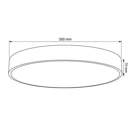 Brilagi - Plafonnier LED dimmable POOL LED/36W/230V 3000-6000K Ø 30 cm beige + télécommande