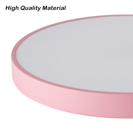 Brilagi - Plafonnier LED dimmable POOL 48W/230V 3000-6000K Ø 40 cm rose + télécommande