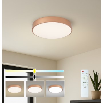 Brilagi - Plafonnier LED dimmable POOL LED/48W/230V 3000-6000K Ø 40 cm bronze + télécommande