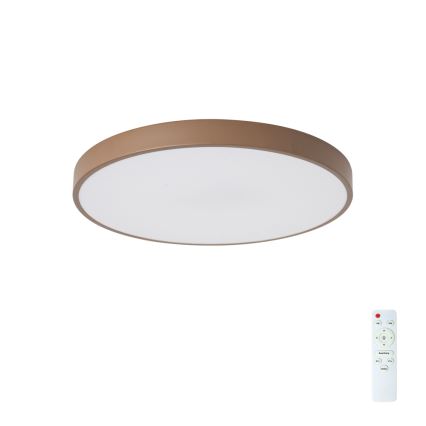Brilagi - Plafonnier LED dimmable POOL LED/60W/230V 3000-6000K Ø 50 cm marron + télécommande