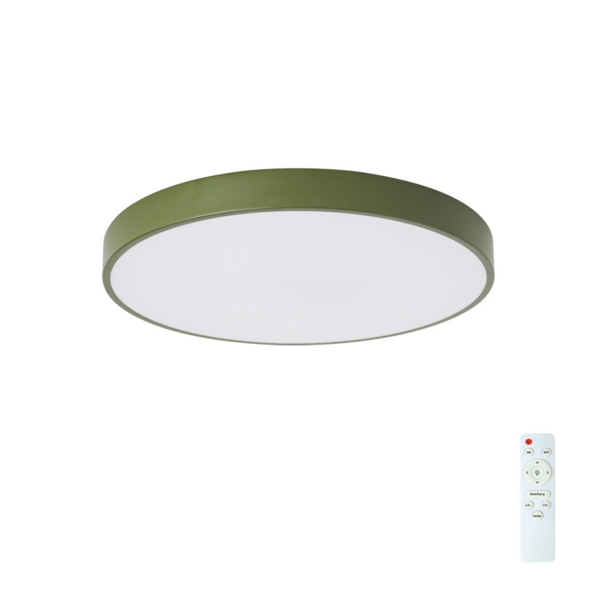Brilagi - Plafonnier LED dimmable POOL LED/60W/230V 3000-6000K Ø 50 cm vert + télécommande