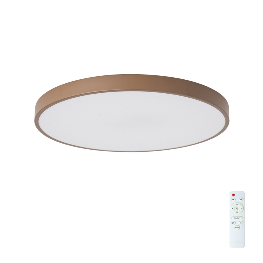 Brilagi - Plafonnier LED dimmable POOL LED/60W/230V 3000-6000K Ø 60 cm marron + télécommande