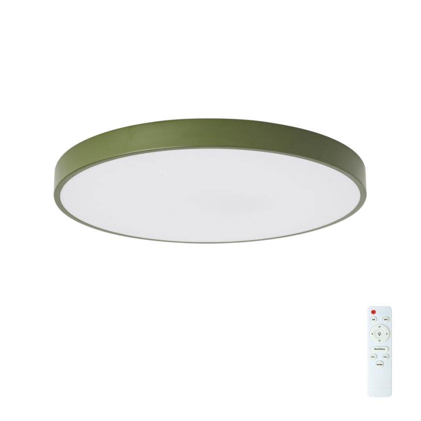 Brilagi - Plafonnier LED dimmable POOL LED/60W/230V 3000-6000K diam. 60 cm vert + télécommande