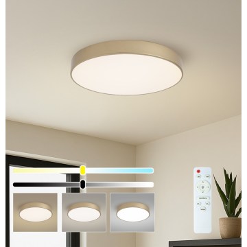 Brilagi - Plafonnier LED dimmable POOL LED/60W/230V 3000-6000K Ø 50 cm doré + télécommande