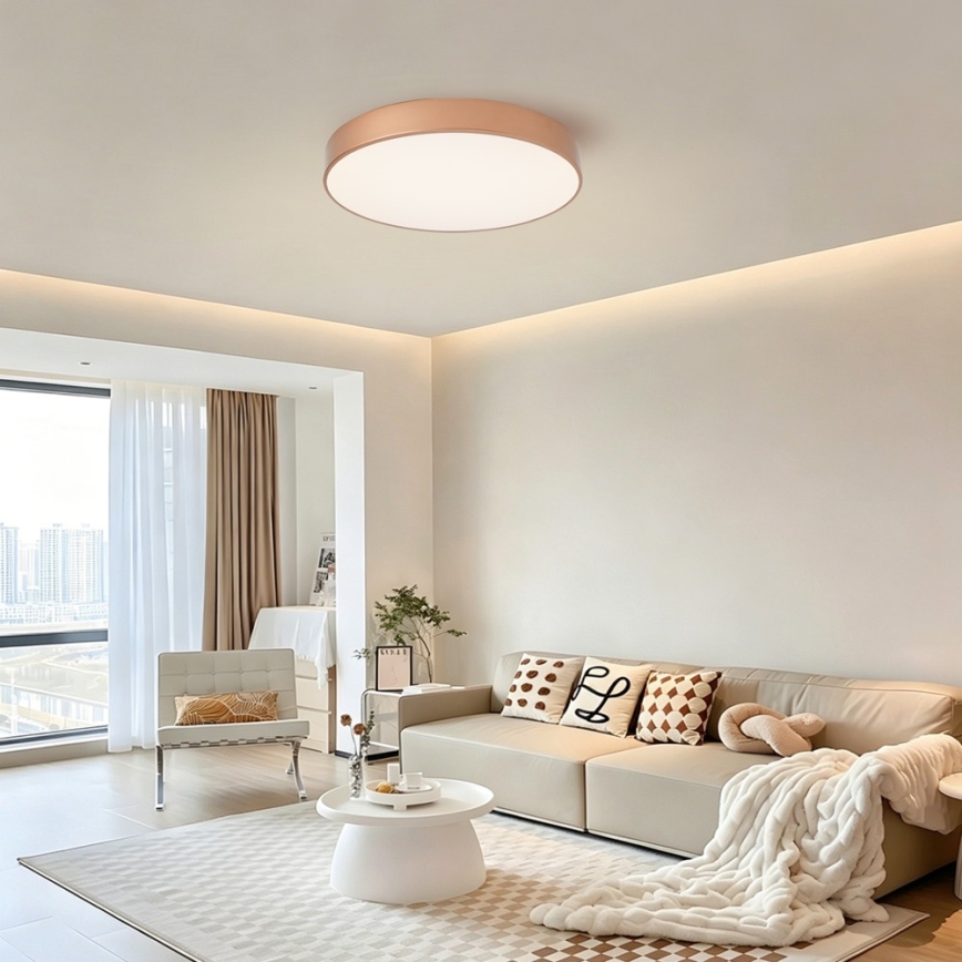 Brilagi - Plafonnier LED dimmable POOL LED/60W/230V 3000-6000K Ø 50 cm bronze + télécommande