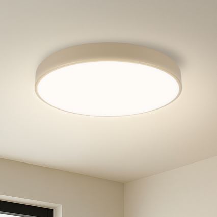 Brilagi - Plafonnier LED dimmable POOL SMART LED/48W/230V 3000-6000K diam. 40 cm Wi-Fi Tuya beige + télécommande