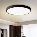 Brilagi - Plafonnier LED dimmable POOL SMART LED/100W/230V 3000-6000K Ø 80 cm Wi-Fi Tuya noir + télécommande