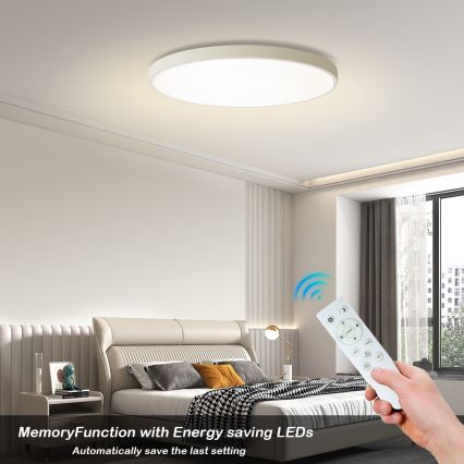 Brilagi - Plafonnier LED dimmable POOL SMART LED/100W/230V 3000-6000K Ø 80 cm Wi-Fi Tuya blanc + télécommande