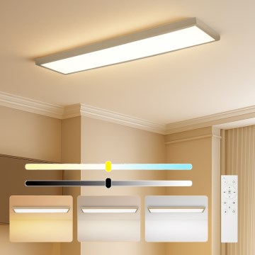 Brilagi - Plafonnier LED dimmable pour salle de bains FRAME SMART LED/50W/230V 120x30 cm 3000-6000K IP44 beige + télécommande