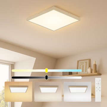 Brilagi - Plafonnier LED dimmable pour salle de bains FRAME SMART LED/50W/230V 60x60 cm 3000-6000K IP44 beige + télécommande