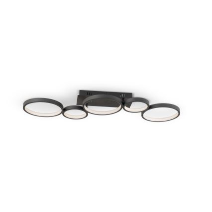 Brilagi - Plafonnier LED dimmable RINGO LED/34W/230V 3000-6000K 28x84 cm noir + télécommande