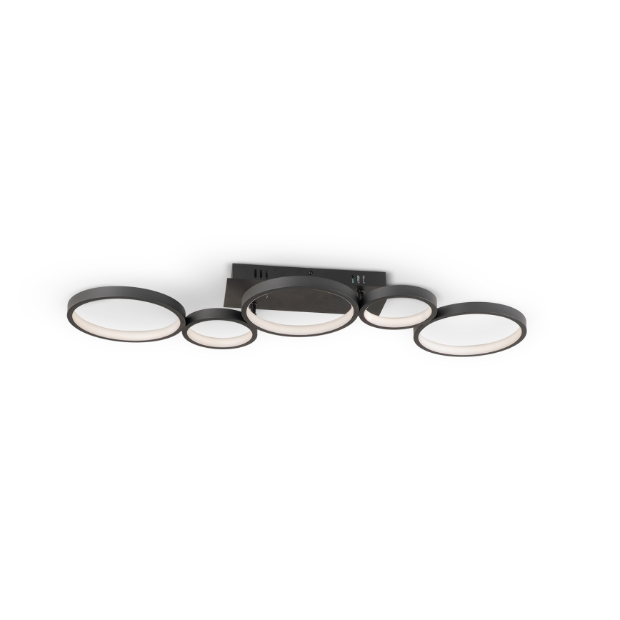 Brilagi - Plafonnier LED dimmable RINGO LED/34W/230V 3000-6000K 28x84 cm noir + télécommande
