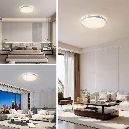 Brilagi - Plafonnier LED dimmable RIVO LED/72W/230V 3000-6000K blanc Ø 50 cm + télécommande
