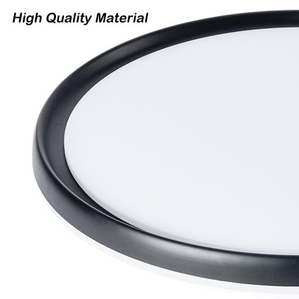 Brilagi - Plafonnier LED dimmable RIVO LED/72W/230V 3000–6000K noir Ø 50 cm + télécommande