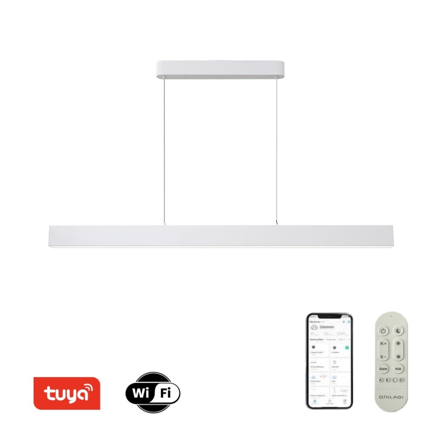 Brilagi - Suspension LED dimmable sur câble SLEEKLINE SMART LED/40W/230V 3000-6000K Wi-Fi Tuya blanche + télécommande
