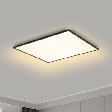 Brilagi - Plafonnier LED dimmable SLIMFRAME LED/36W/230V 45x45 cm 3000-6000K noir + télécommande