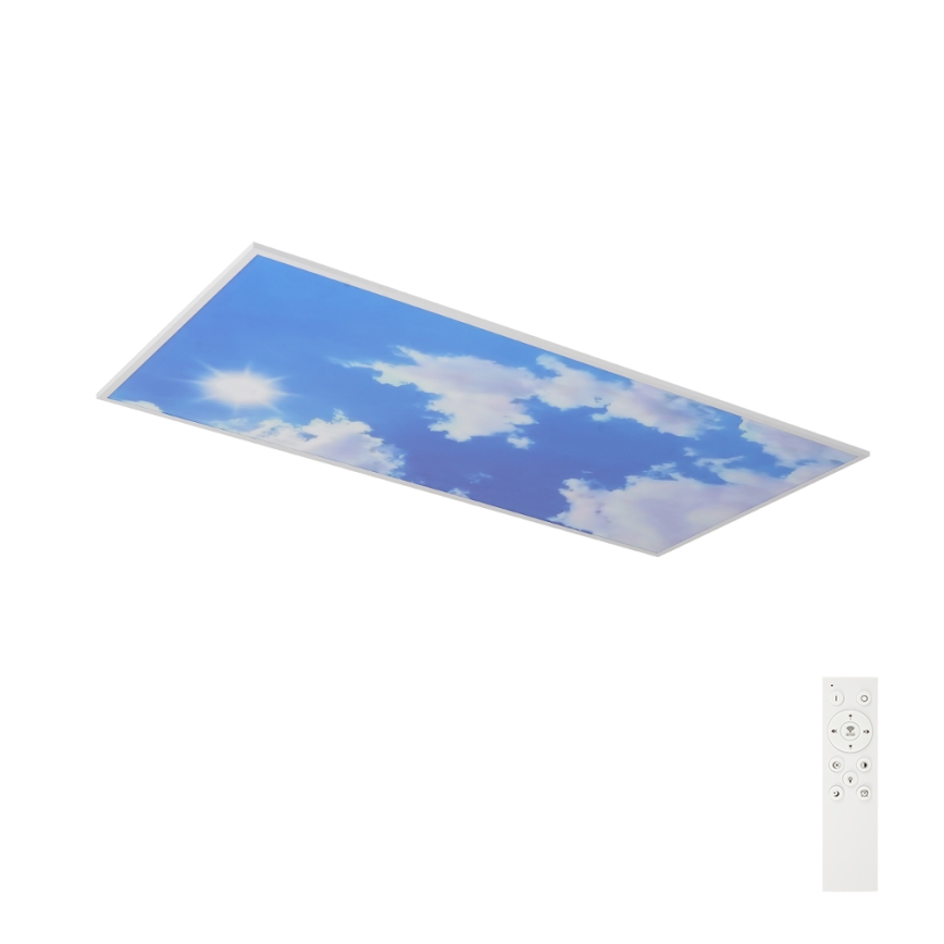 Brilagi - Plafonnier LED dimmable SLIMFRAME SKY LED/80W/230V 120x60 cm 3000-6000K argenté/bleu + télécommande