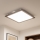Brilagi - Plafonnier LED dimmable SLIMFRAME WOOD LED/58W/230V 64x64 cm 3000-6000K brun foncé + télécommande