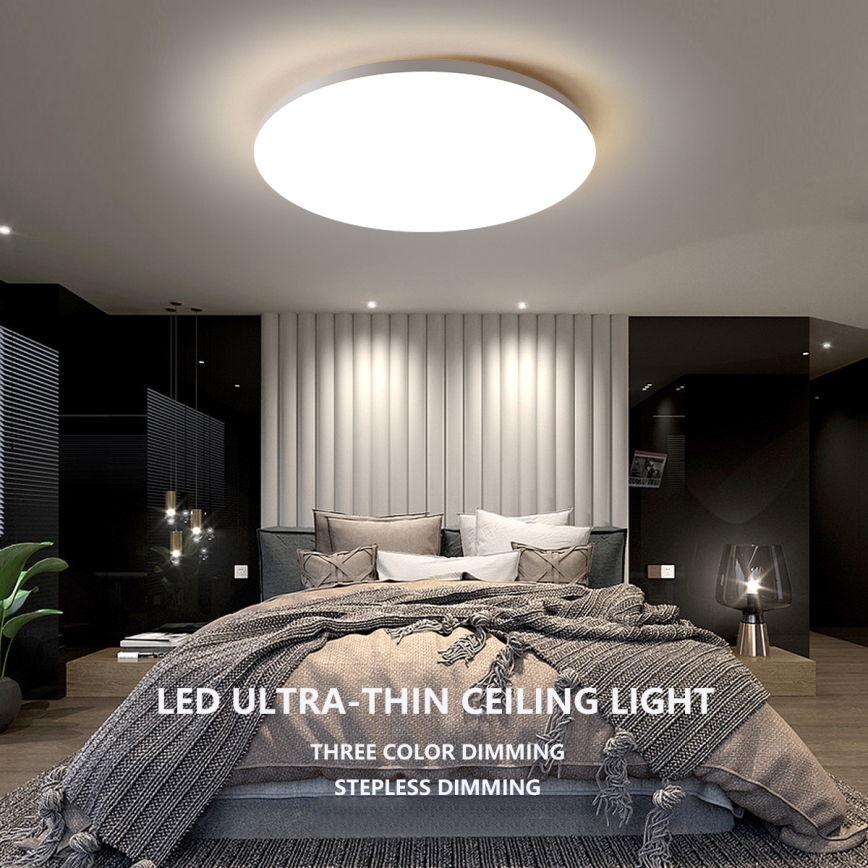 Brilagi - Plafonnier LED dimmable SMART 24 W 230 V Ø 38 cm 2700–6500 K Wi‑Fi Tuya + télécommande