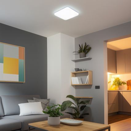 Brilagi - Plafonnier LED dimmable SMART LED/28W/230V 43x43 cm 2700-6500K Wi-Fi Tuya + télécommande