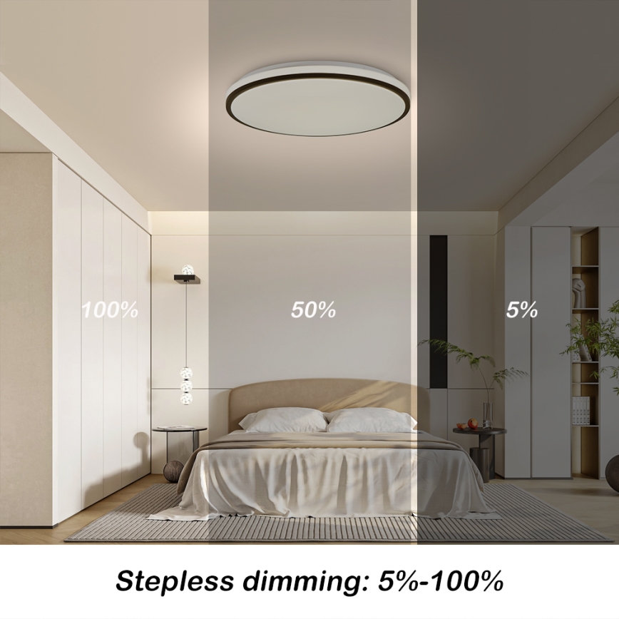 Brilagi - Plafonnier SMART LED dimmable 36W/230V Ø 48 cm 3000–6000K Wi‑Fi Tuya Beacon + télécommande