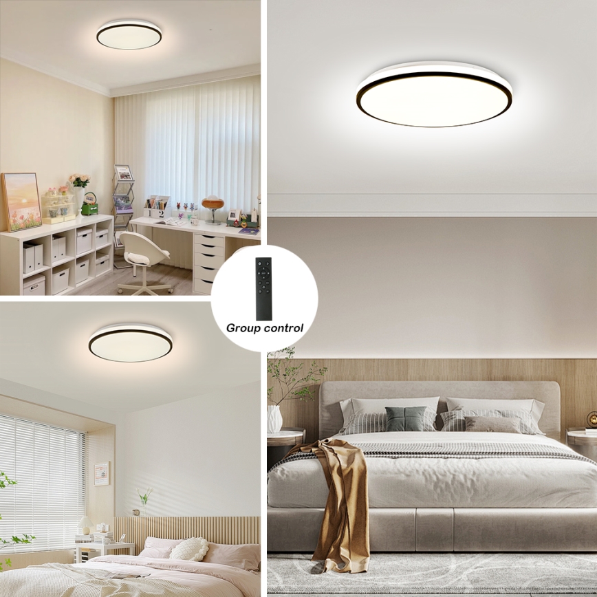 Brilagi - Plafonnier SMART LED dimmable 36W/230V Ø 48 cm 3000–6000K Wi‑Fi Tuya Beacon + télécommande