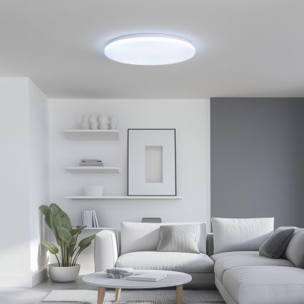 Brilagi - Plafonnier LED dimmable SMART 36 W, 230 V, Ø 48 cm, 3000–6000 K, Wi‑Fi Tuya Beacon + télécommande