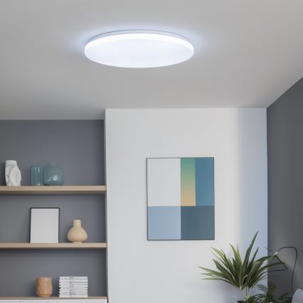 Brilagi - Plafonnier LED dimmable SMART 36 W, 230 V, Ø 48 cm, 3000–6000 K, Wi‑Fi Tuya Beacon + télécommande