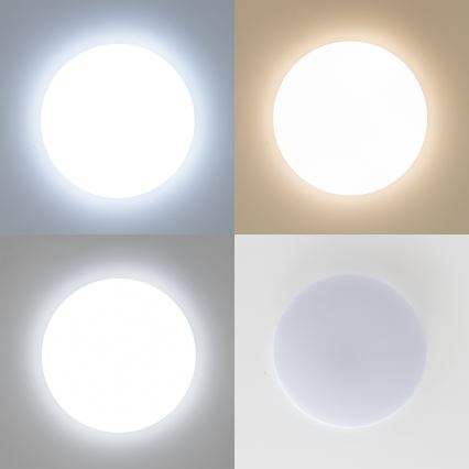 Brilagi - Plafonnier LED dimmable SMART 36 W, 230 V, Ø 48 cm, 3000–6000 K, Wi‑Fi Tuya Beacon + télécommande