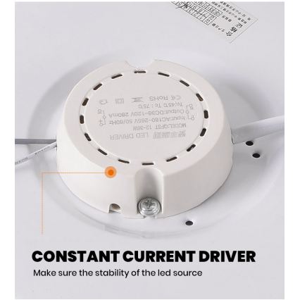 Brilagi - Plafonnier LED dimmable SMART 36 W, 230 V, Ø 48 cm, 3000–6000 K, Wi‑Fi Tuya Beacon + télécommande