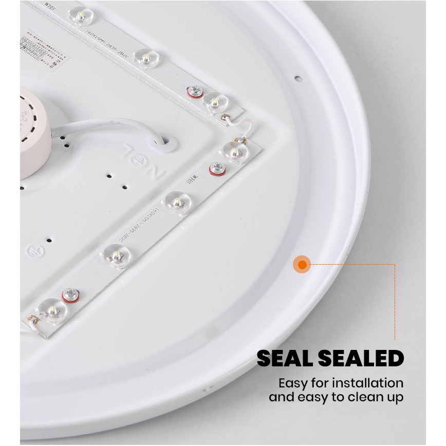 Brilagi - Plafonnier LED dimmable SMART STARS LED/24W/230V Ø 38 cm 3000-6000K Wi-Fi Tuya Beacon + télécommande