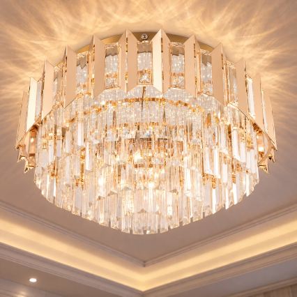 BRILAGI - Plafonnier LED dimmable SPECTRA LED/45 W/230 V 3000–6000 K Ø 48 cm doré + télécommande