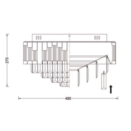 Brilagi - Plafonnier LED dimmable SPECTRA LED/45 W/230 V 3000–6000 K Ø 48 cm doré + télécommande