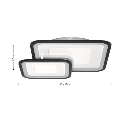 Brilagi - Plafonnier LED dimmable TANDORA LED/49W/230V 3000-6000K avec télécommande